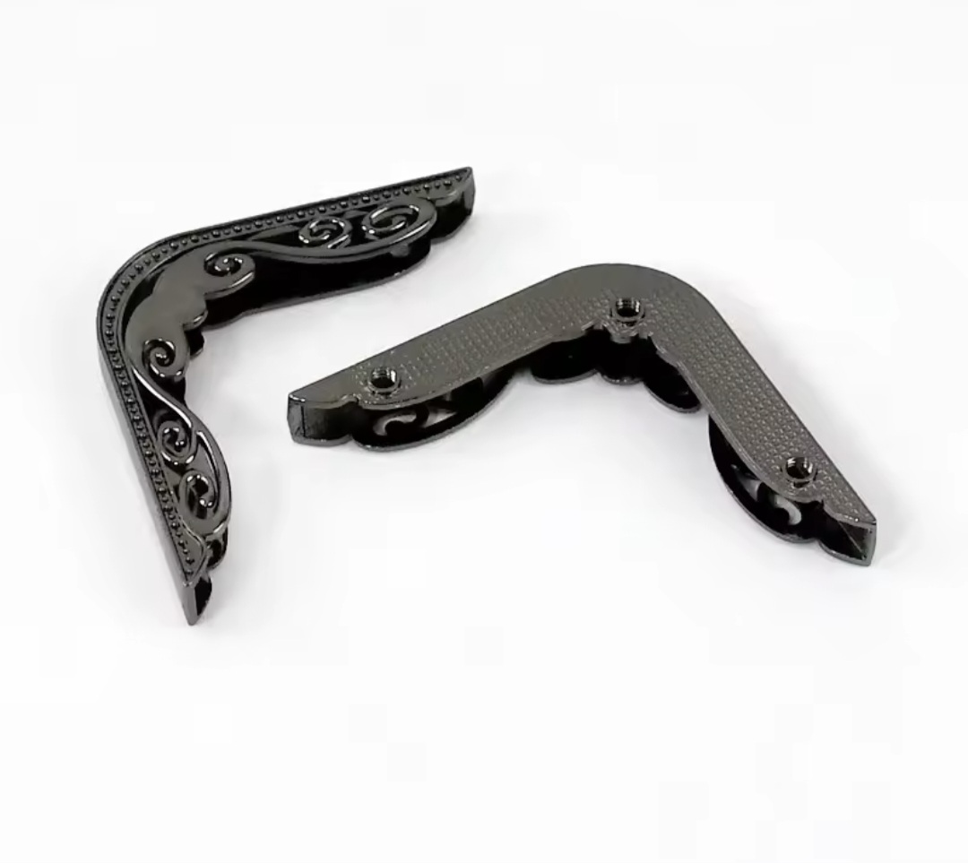 Cantoneira de Metal Para Bolsas - Dourado e onix (preto) - Imagem 2